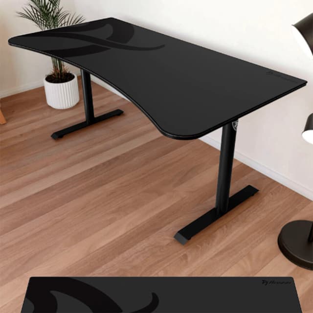 Detalle de Arozzi Arena Mesa escritorio gaming negro 120 cm