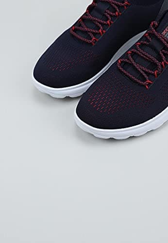 Detalle de Geox U Spherica A (Azul Navy) para hombre: zapatillas ligeras con amortiguación Zero-Shock y suela transpirable