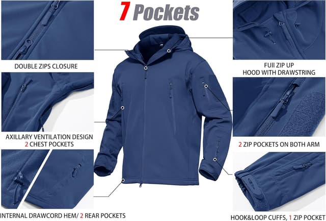 Thumbnail 5 de MAGCOMSEN Tactical Softshell Jacket 7‑Pocket