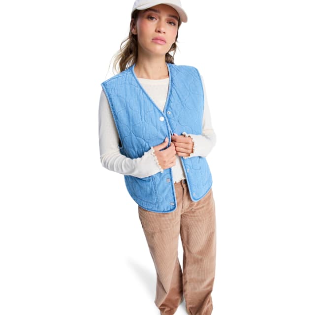 Imagen de Roxy Chaleco reversible sherpa denim 100% algodón en OfertitasTOP