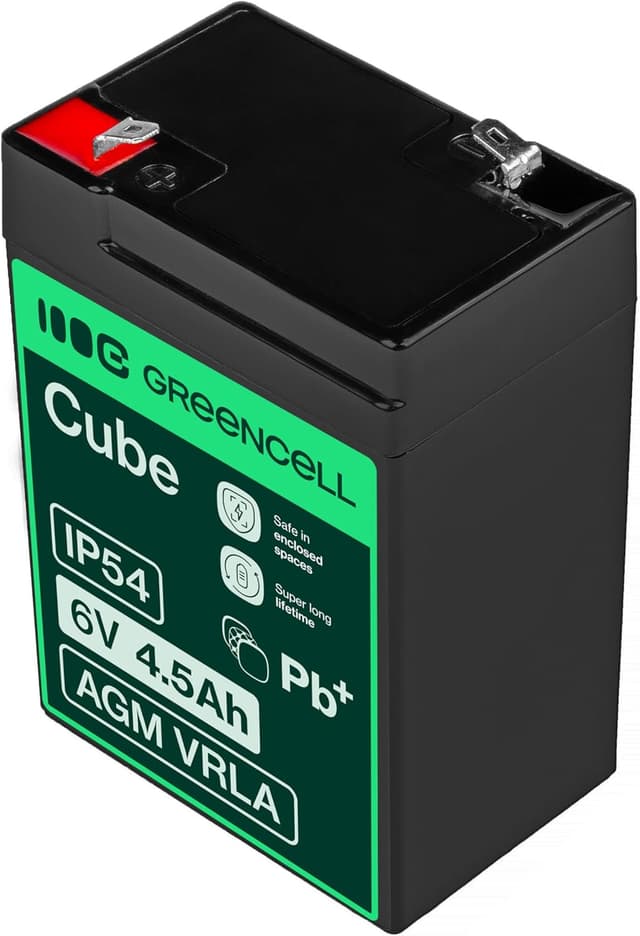 Thumbnail 3 de Green Cell AGM VRLA 6V 4,5Ah Batterie 🔌