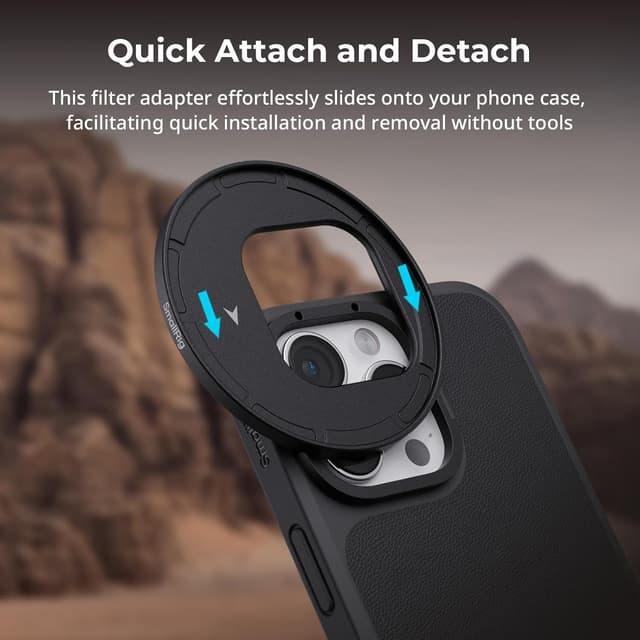 Detalle de SMALLRIG FilMov magnetischer 67-mm-Filteradapter für iPhone 16 (für Phone Cage 4987 & 4988–4993)