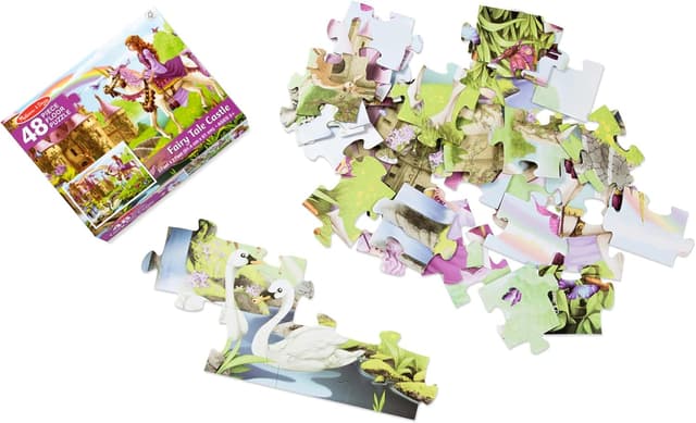 Detalle 2 de Melissa & Doug Fairy Tale Castle Puzzle 48pcs 🧩