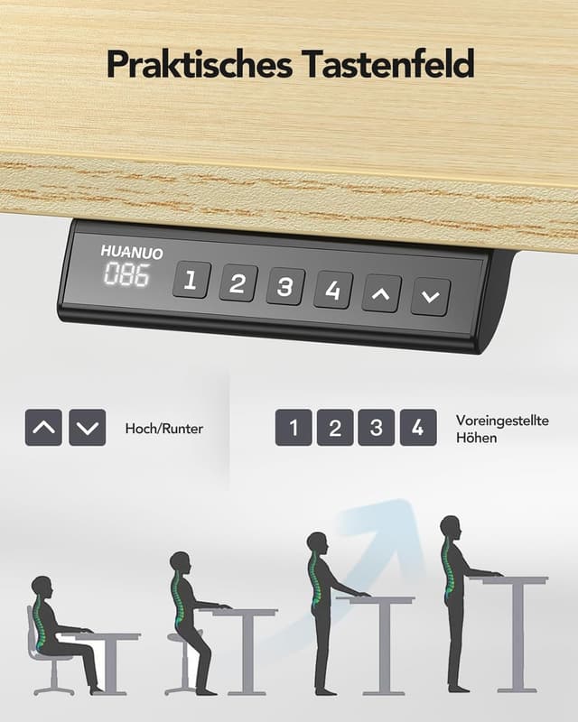 Thumbnail 6 de HUANUO Schreibtischgestell mit 100 kg