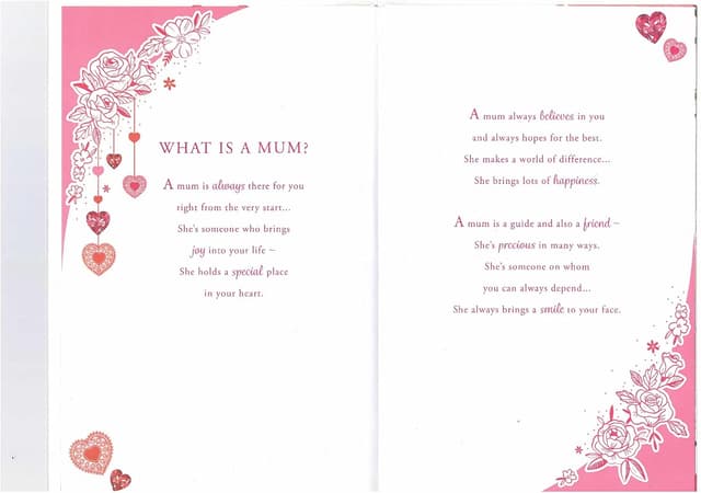 Detalle 1 de Sensations / Xpress Yourself Express Yourself Birthday Card for Mum with 3D cover – envelope included