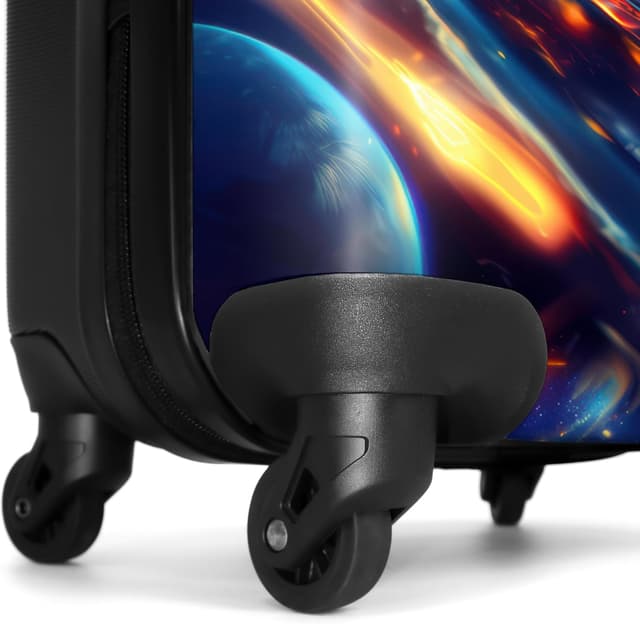 Detalle de NoBoringSuitcases.com Kinder-Reisekoffer mit Roller 67 x 43 x 25 cm (72 l), Hartschale-ABS