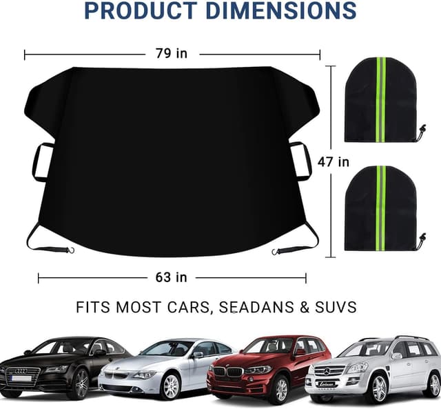 Thumbnail 5 de EcoZoro Windshield Snow Cover 74x47