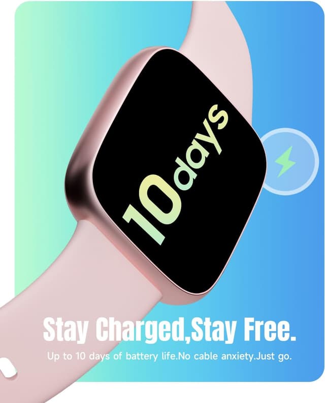 Thumbnail 6 de antfit Smart Watch for Women with 1.85" Ultra HD AMOLED, 10-Day Battery & 3ATM Water Resistance (Pink)