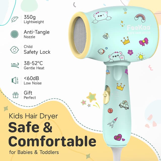 Thumbnail 1 de Feekaa Kids Hair Dryer 550W for Children 🎀