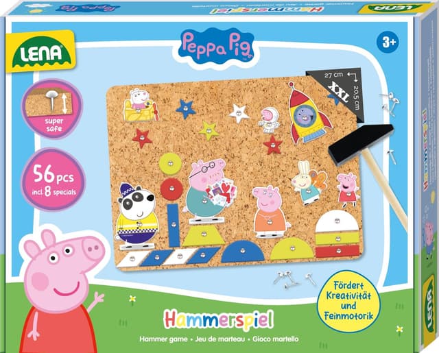 Imagen de LENA Juego del Martillo Peppa Pig Set Creativo 44 fichas en OfertitasTOP