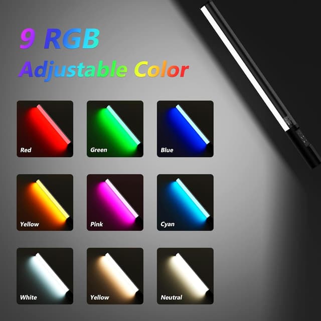 Detalle de Heysliy Photography Light Wand RGB 1000 lm