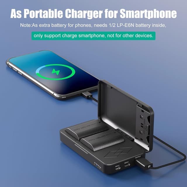 Detalle 2 de JYJZPB LP-E6N 2300mAh battery 2 pack