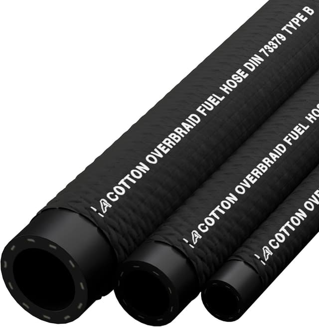 Thumbnail 2 de 12mm Rubber Cotton Fuel Hose 2 Metre