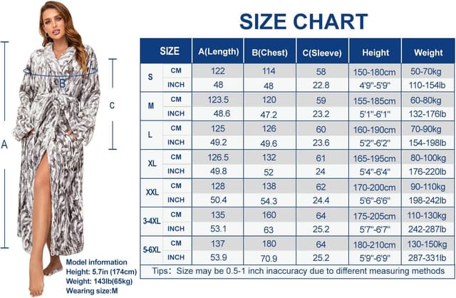 Thumbnail 5 de RONGTAI Womens Bathrobe 280 GSM