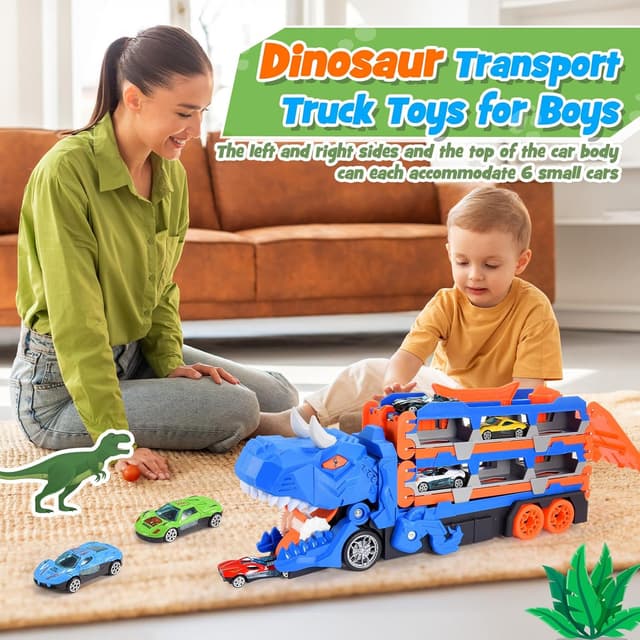Thumbnail 6 de EUTOYZ Dinosaur Transport Truck 3-in-1
