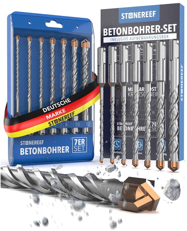 Imagen de SDS Plus Betonbohrer-Set 7-tlg. Ø 5–12 mm x 156 mm en OfertitasTOP