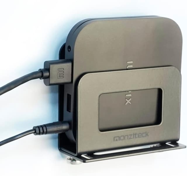 Detalle de Monzlteck Support mural réglable pour petits appareils multimédias (Apple TV, Roku, routeur, modem)