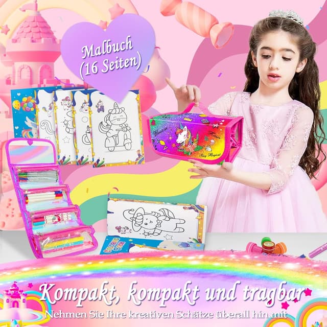 Thumbnail 4 de weirtoya Einhorn Filzstifte Set 56 Teile 🎨