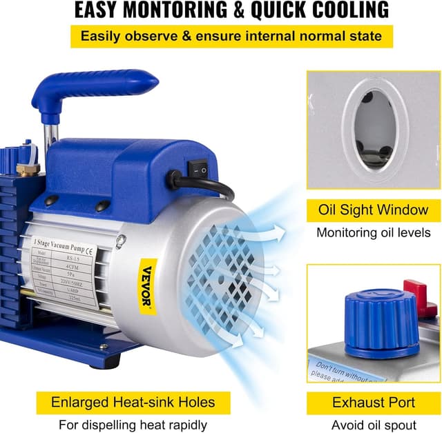 Thumbnail 5 de Mophorn Pompe Ă Vide 4 CFM đ