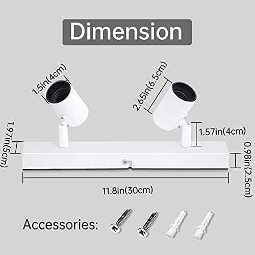 Thumbnail 4 de Dehobo Lampara Techo 2 Focos e27 Ajustable