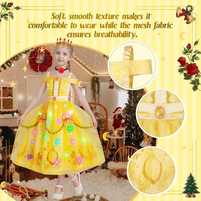 Detalle de WIKITOT Princess Costume for Girls