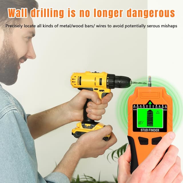 Thumbnail 5 de Stud Finder Wall Scanner 6-in-1 with LCD Display