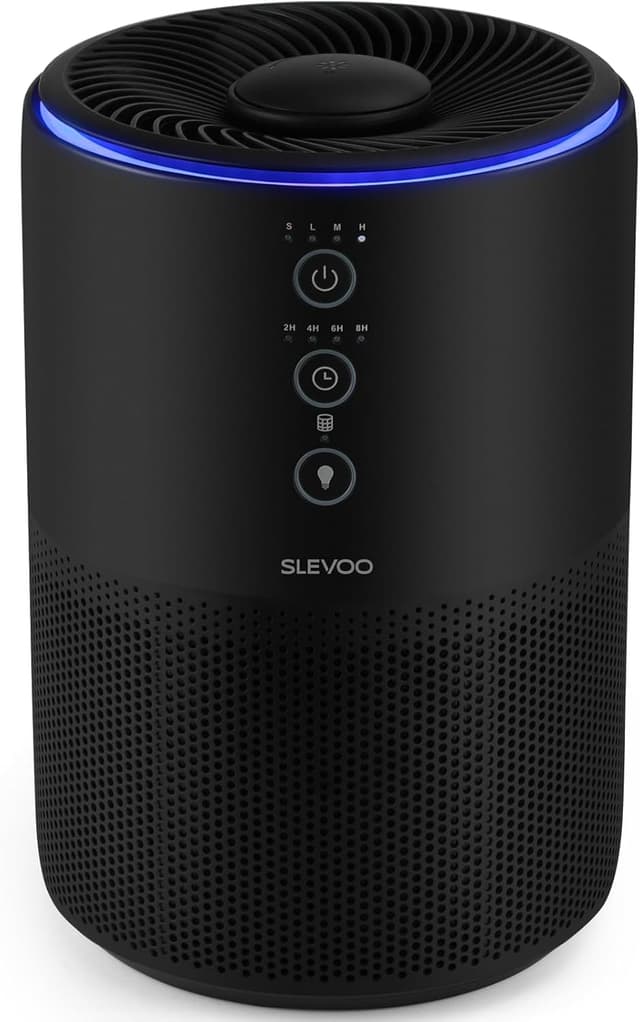 Detalle de HEPA air purifier for bedroom