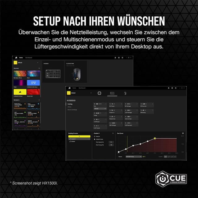 Thumbnail 6 de Corsair HX1000i Vollmodulares Netzteil