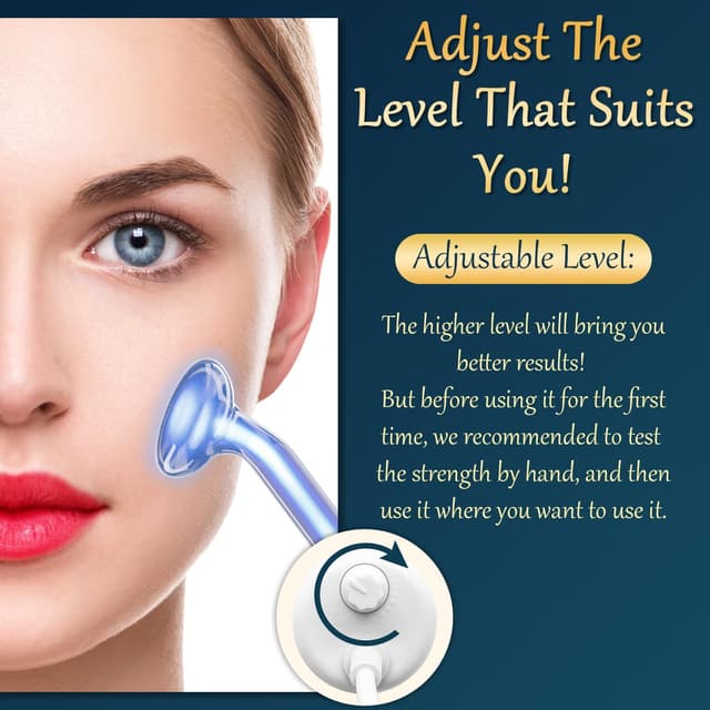 Thumbnail 2 de TUMAKOU Portatile Alta Frequenza Viso 6 Elettrodi