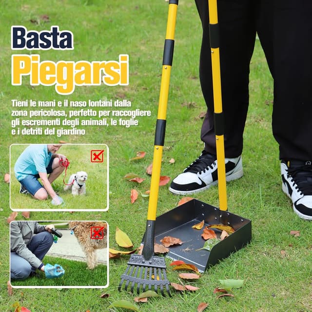 Detalle de CJYMMFAN Paletta per escrementi con manico lungo 🐾