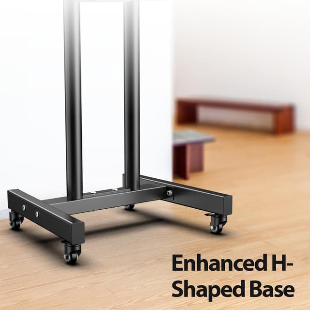 Thumbnail 6 de JXMTSPW Mobile TV Cart for 32–55 Inch TVs (Max VESA 400x400, Up to 25kg) 360° Swivel Stand