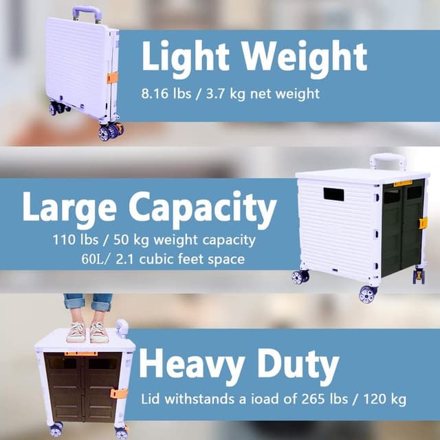 Detalle de CROSS ZEBRA caddie pliable 54L violet