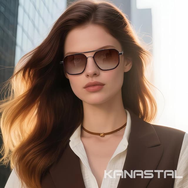 Thumbnail 2 de KANASTAL Lunettes polarisées rétro Carrée UV400