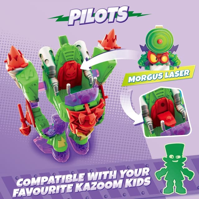 Detalle 2 de SUPERTHINGS Turbo Warrior Speed – robot transformable en voiture/moto, avec Turbo Warrior, accessoire exclusif et SuperThing exclusif