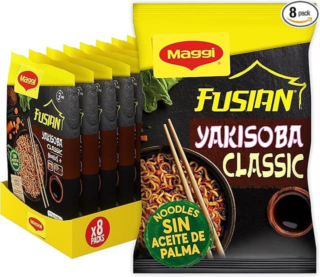 Detalle de MAGGI Fusian Yakisoba Classic 🍜 Pack 8 x 120g