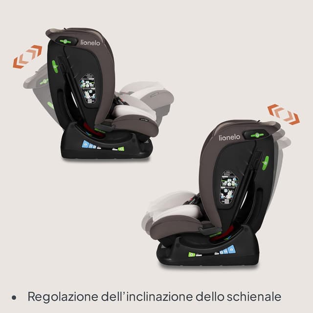 Detalle de LIONELO AART i-SIZE Seggiolino Auto R129 i-Size 40-150 cm con poggiatesta regolabile