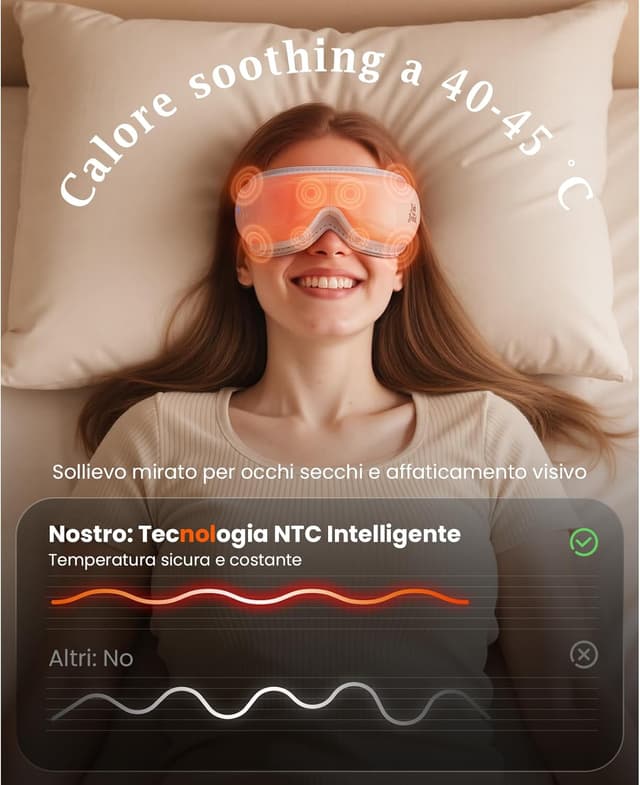 Detalle de Bob and Brad EyeOasis 3 massaggiatore per occhi con calore, musica e compressione