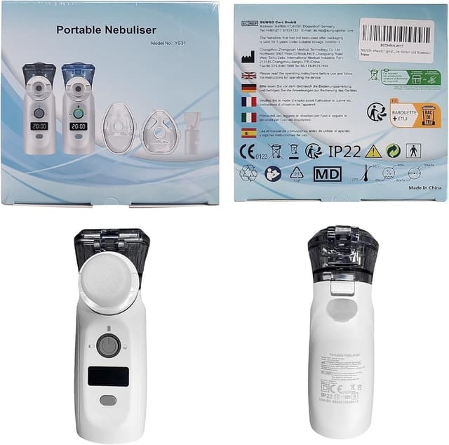 Thumbnail 4 de MILFECH Inhalationsgerät tragbarer Vernebler 1 Set 🫁