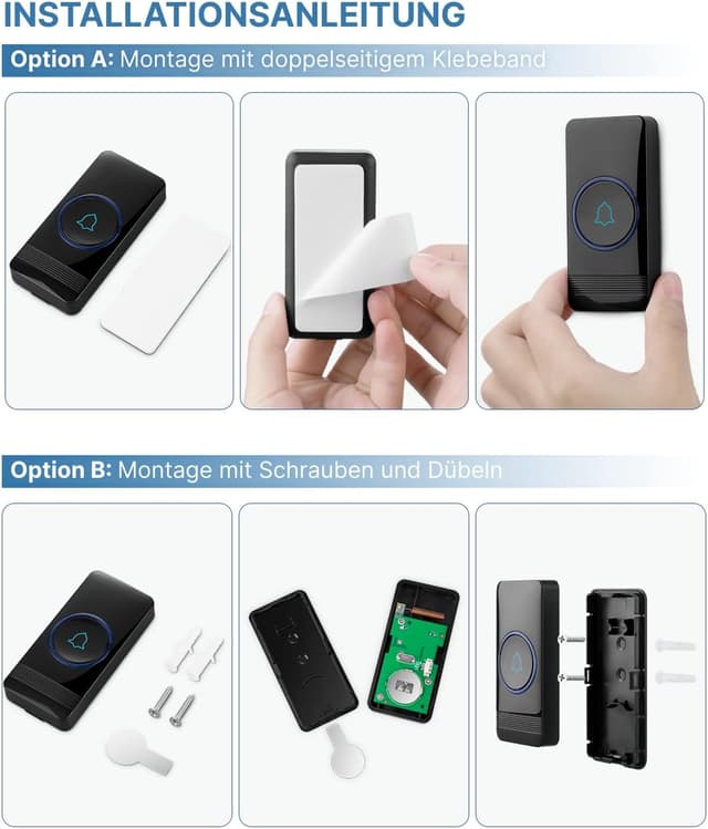 Thumbnail 4 de AVANTEK Funkklingel 400 m Reichweite 🔔
