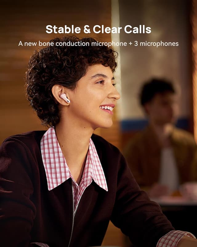 Detalle 2 de HUAWEI FreeBuds 7i wireless earbuds with Intelligent Active Noise Cancellation 4.0, spatial audio and clear calls (Pink)