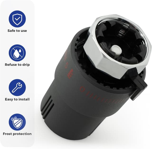 Detalle 1 de VANCOCO 2 STK Thermostatkopf M30×1,5