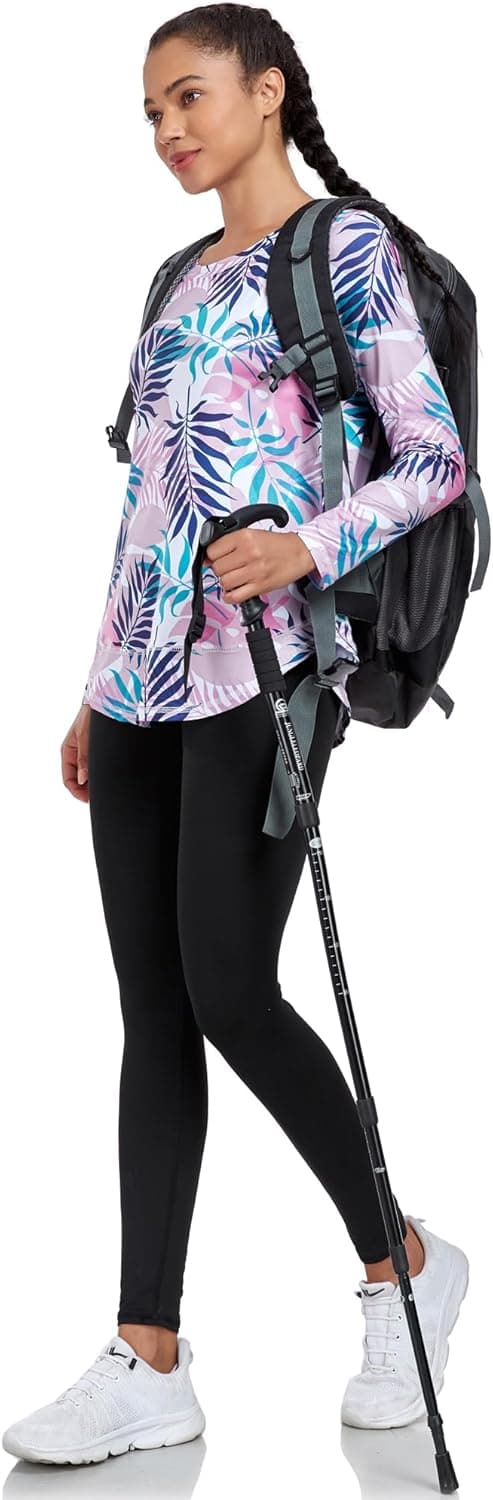 Detalle de Deaviya Damen Langarm-Sportshirt „Locker“ für Laufen & Training – Funktions-Longsleeve mit Rundhalsausschnitt