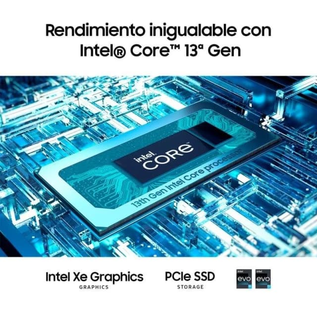 Detalle de Samsung Galaxy Book3 360 2 en 1 (13,3” táctil) con Intel Core i5-1340P, 16GB y 512GB SSD