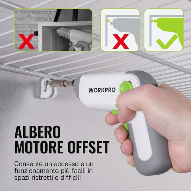 Detalle 2 de WORKPRO Avvitatore a batteria 3,6 V