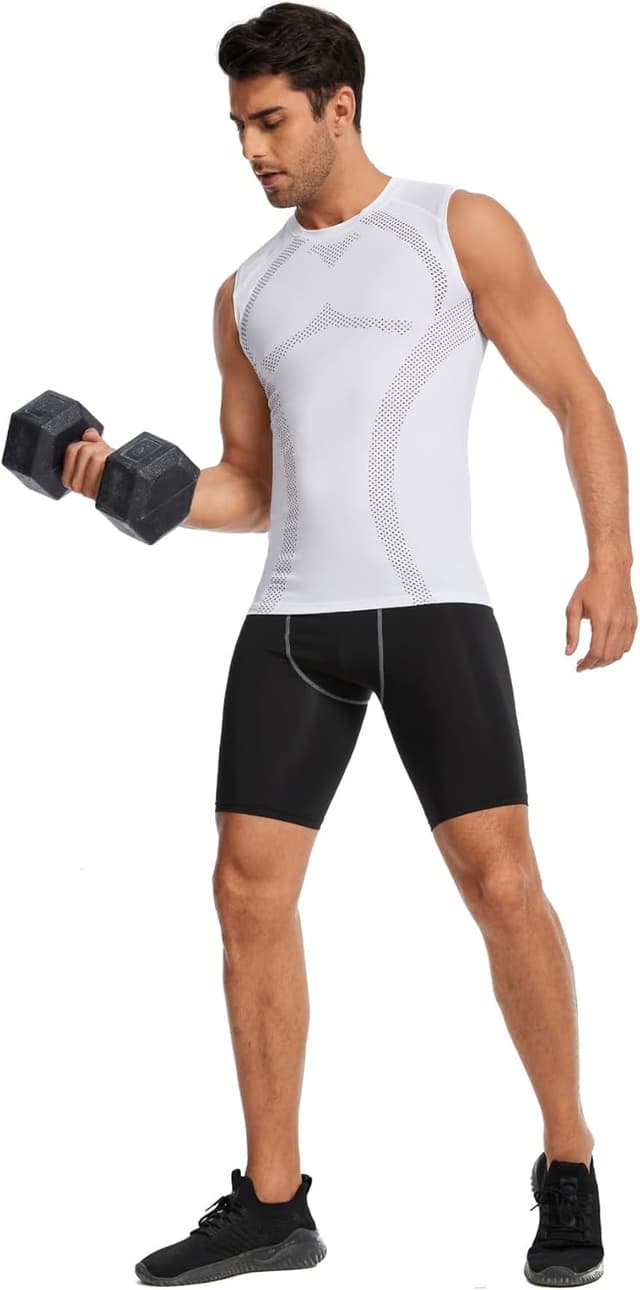 Thumbnail 4 de AMZSPORT Canotta Compressione Uomo maglia senza maniche