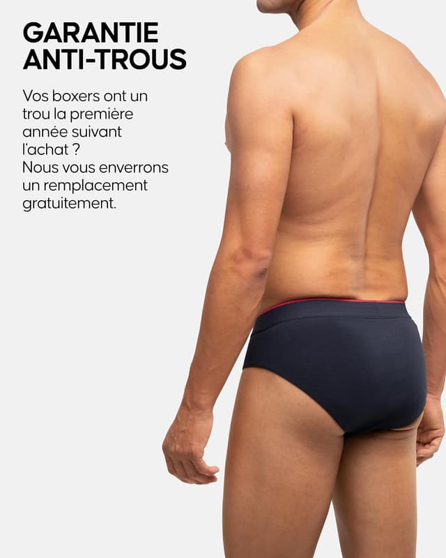 Detalle de Danish Endurance lot de 6 slips classiques pour homme en coton (avec stretch, sans étiquette)