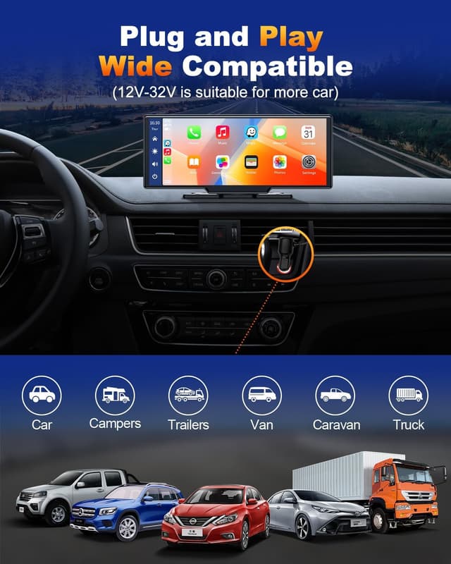 Thumbnail 6 de Volam Wireless Carplay 9,26 Zoll Touchscreen