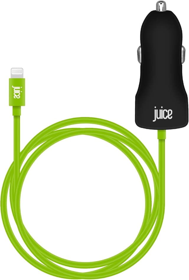 Detalle de Juice 20W Integrated Lightning Car Charger with MFI certification (1.5m cable) for iPhone & iPad