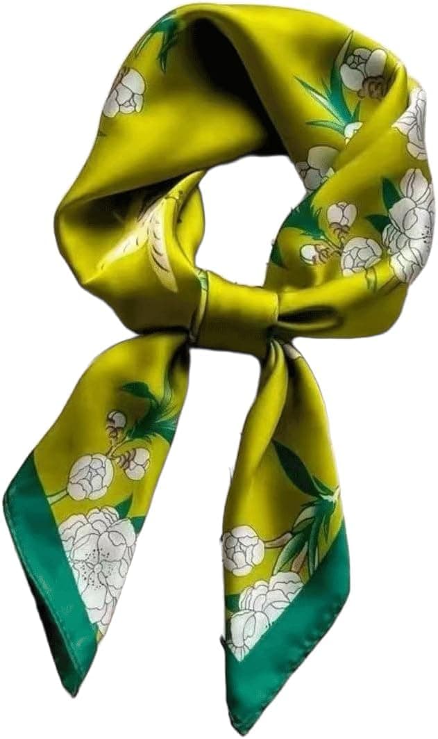 Detalle de GIMIRO Frauen Schal 70x70 cm Seidegefühl