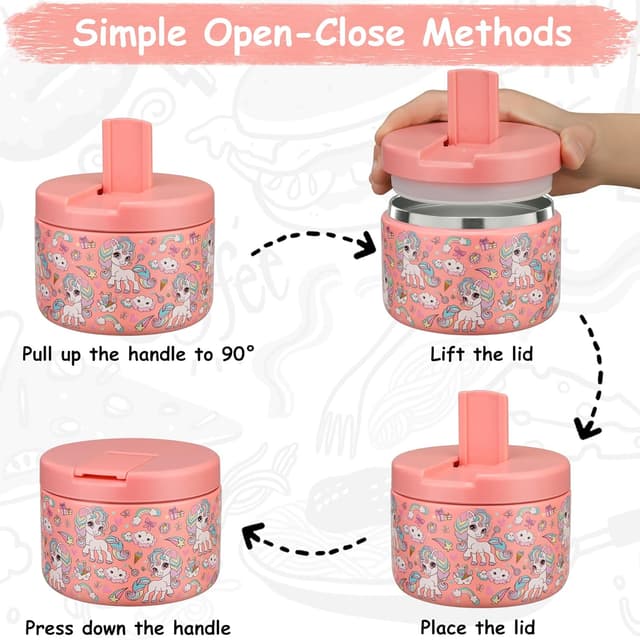 Detalle de Pawtong 12oz insulated food jar for lunches